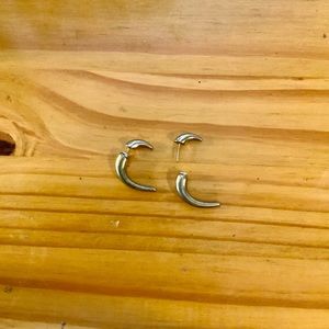 Asos bronze-gold tusk earrings